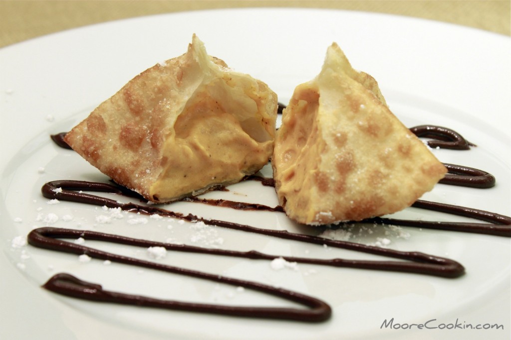 Pumpkin Cream Cheese Dessert Wontons