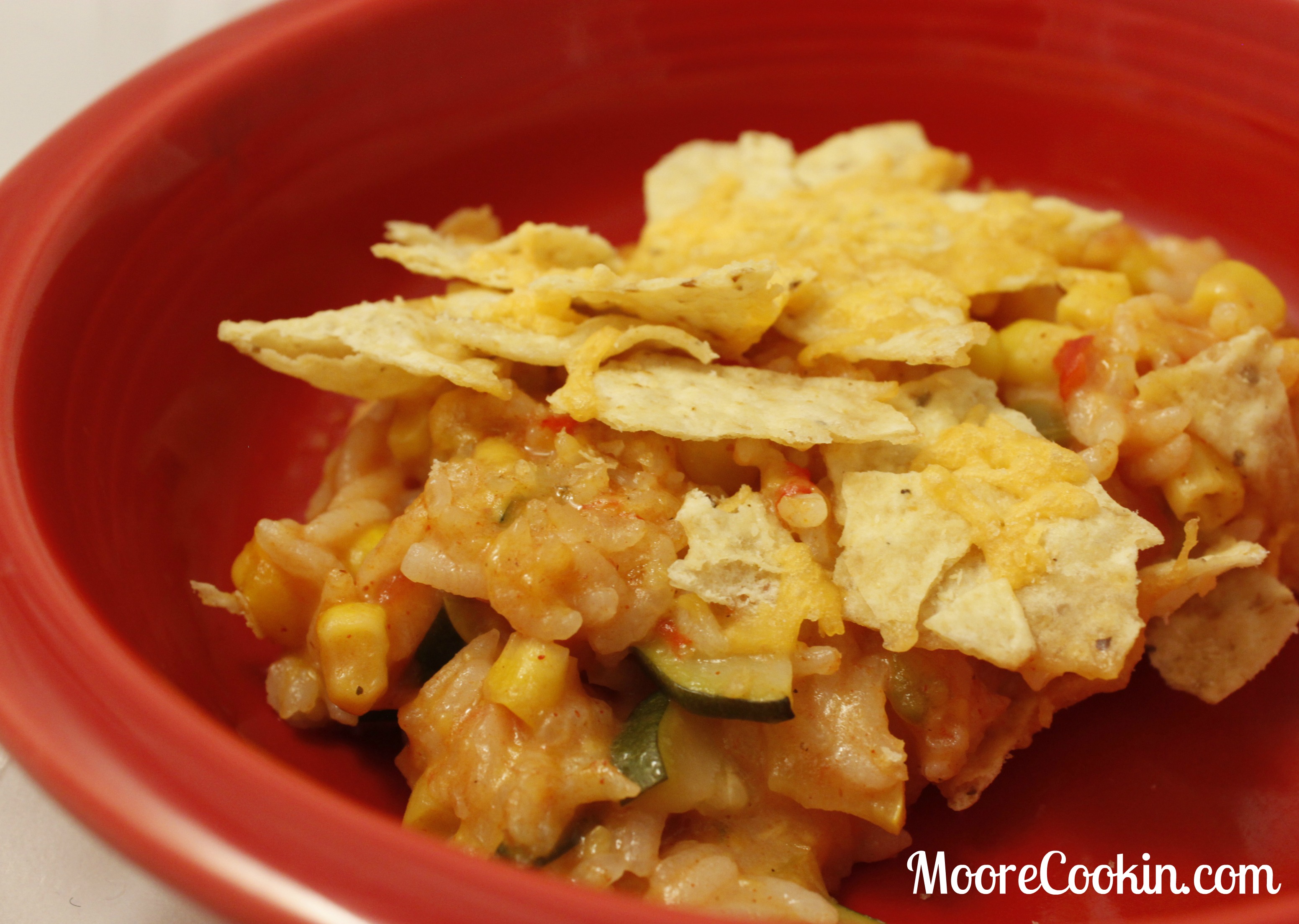 Nacho Chicken and Rice Casserole