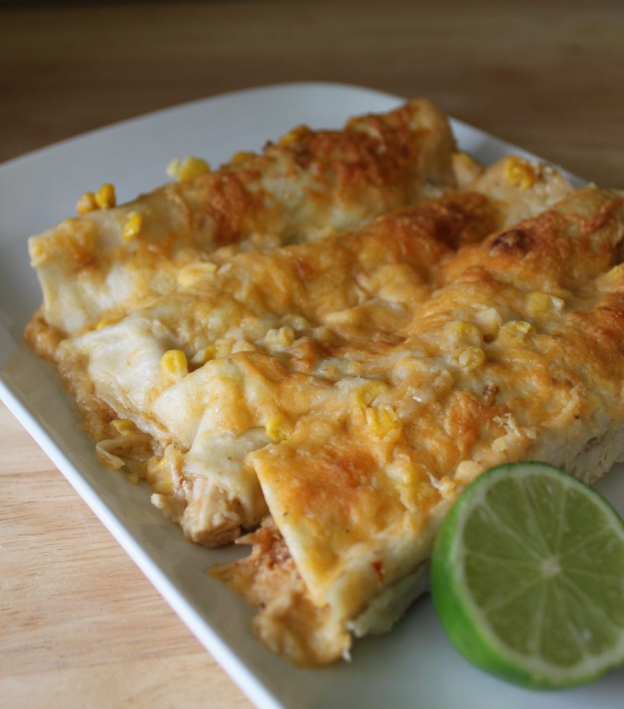 honey lime chicken enchiladas