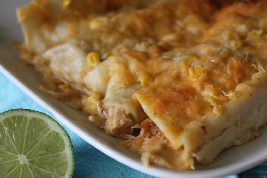 honey lime chicken enchiladas