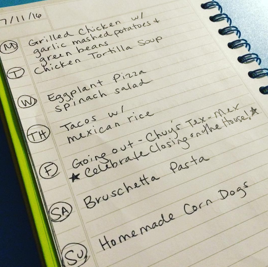 Meal Planning Monday 7.11.16