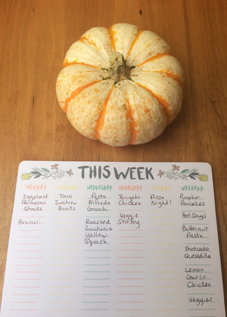 Meal Planning Monday October 3